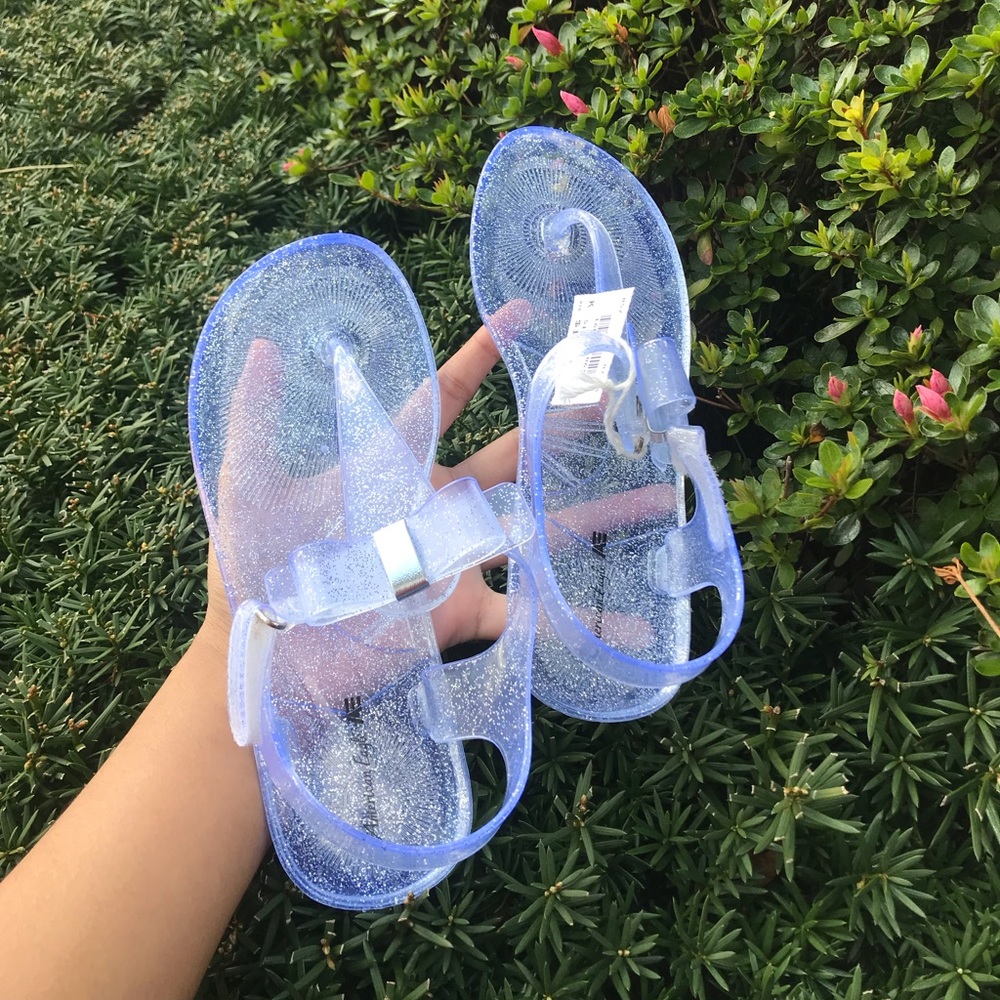 Clear Glitter Sandals - Picture 3 of 3